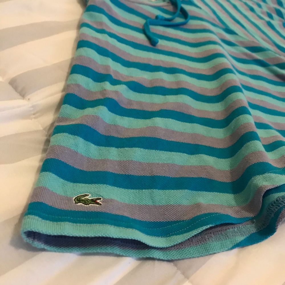 100% Cotton Lacoste Casual Stripped Skirt